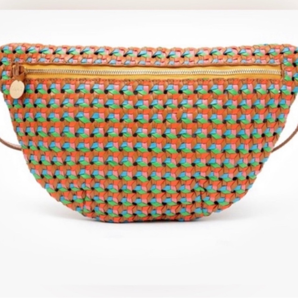 ISO Clare V Grande Fanny Multi rattan
